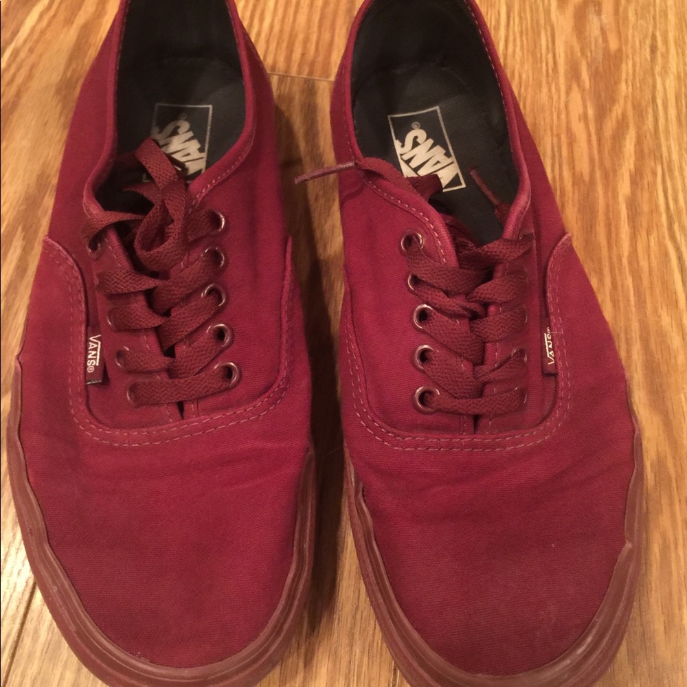 Vans maroon 9.5